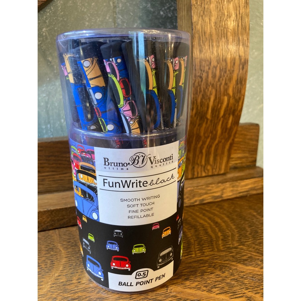 Brunnen Visconti Black Pop Art Beetle Car ink pens Motif Neon